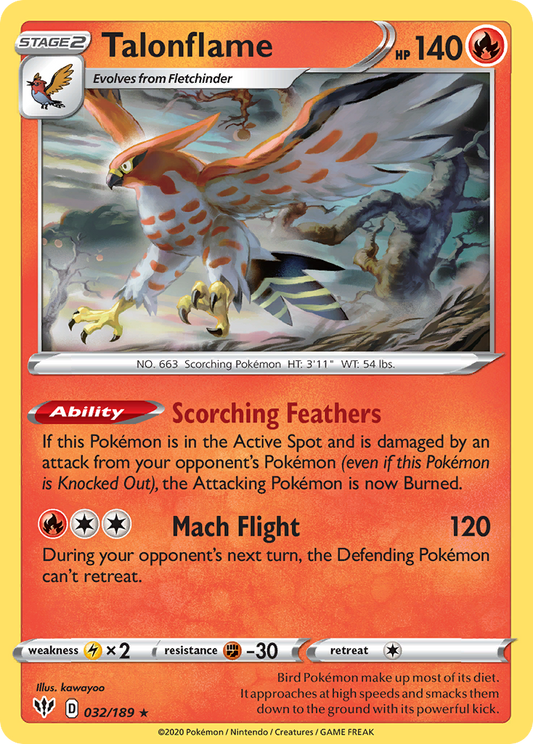 Talonflame - Darkness Ablaze - 032