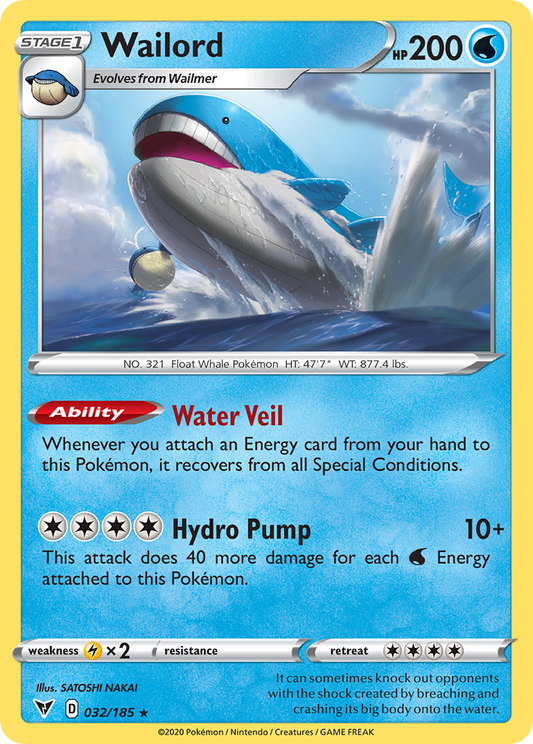 Wailord - Vivid Voltage - 032
