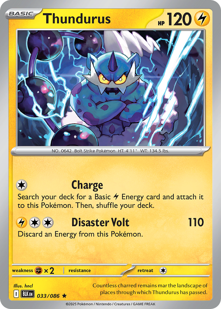 Thundurus - Black Bolt - 033