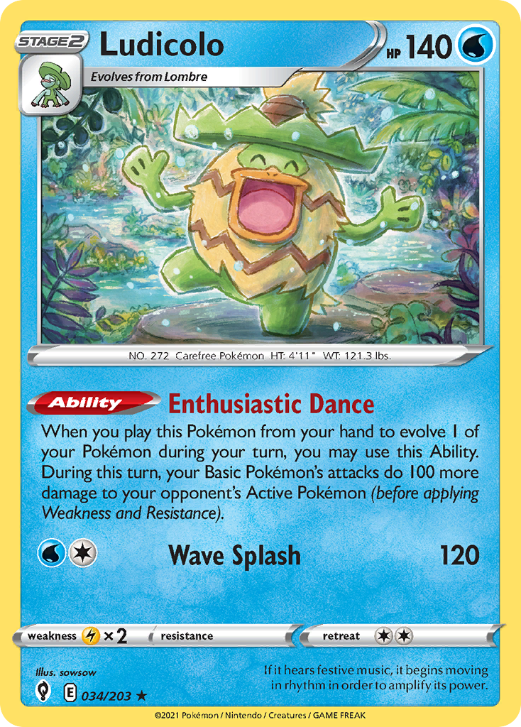 Ludicolo - Evolving Skies - 034