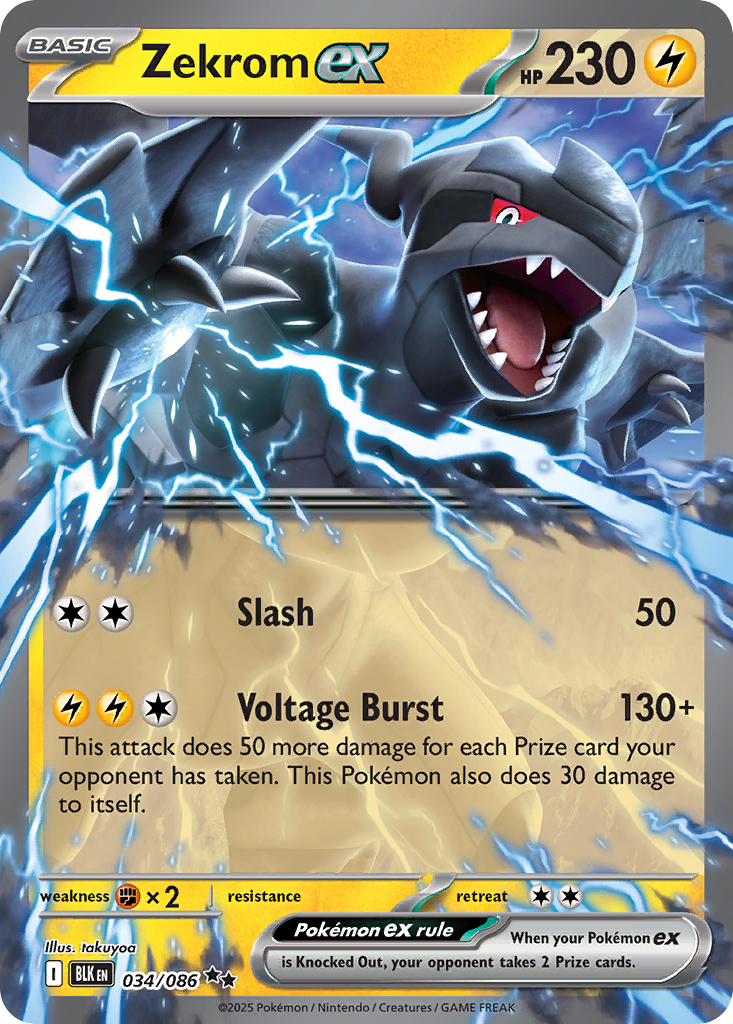 Zekrom ex - Black Bolt - 034