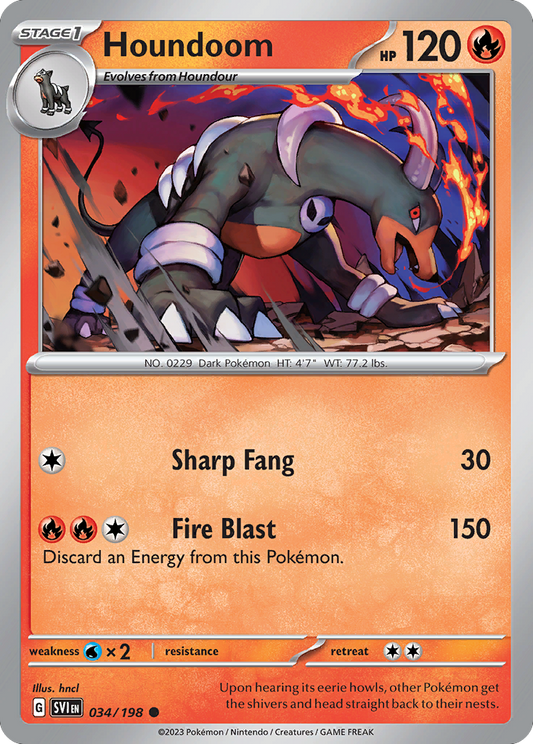 Houndoom - Scarlet & Violet - 034