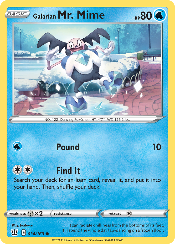 Galarian Mr. Mime - Battle Styles - 034