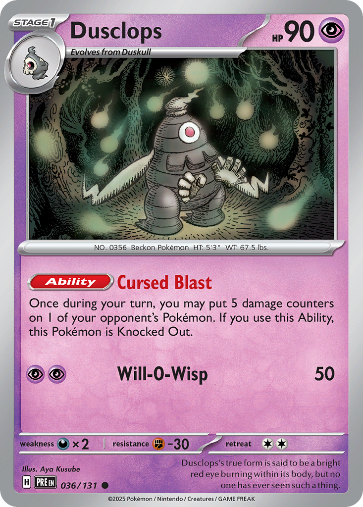 Dusclops - Prismatic Evolutions - 036