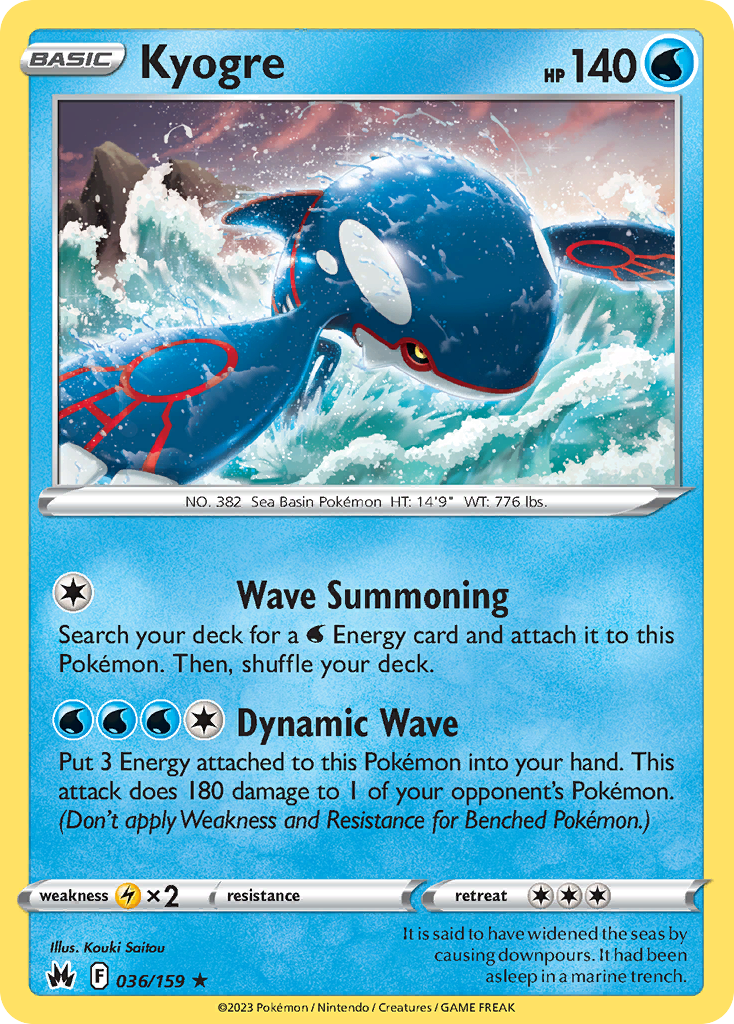 Kyogre - Crown Zenith - 036