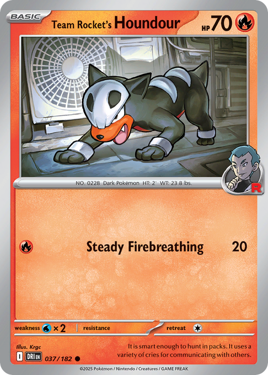 Team Rocket's Houndour - Destined Rivals - 037