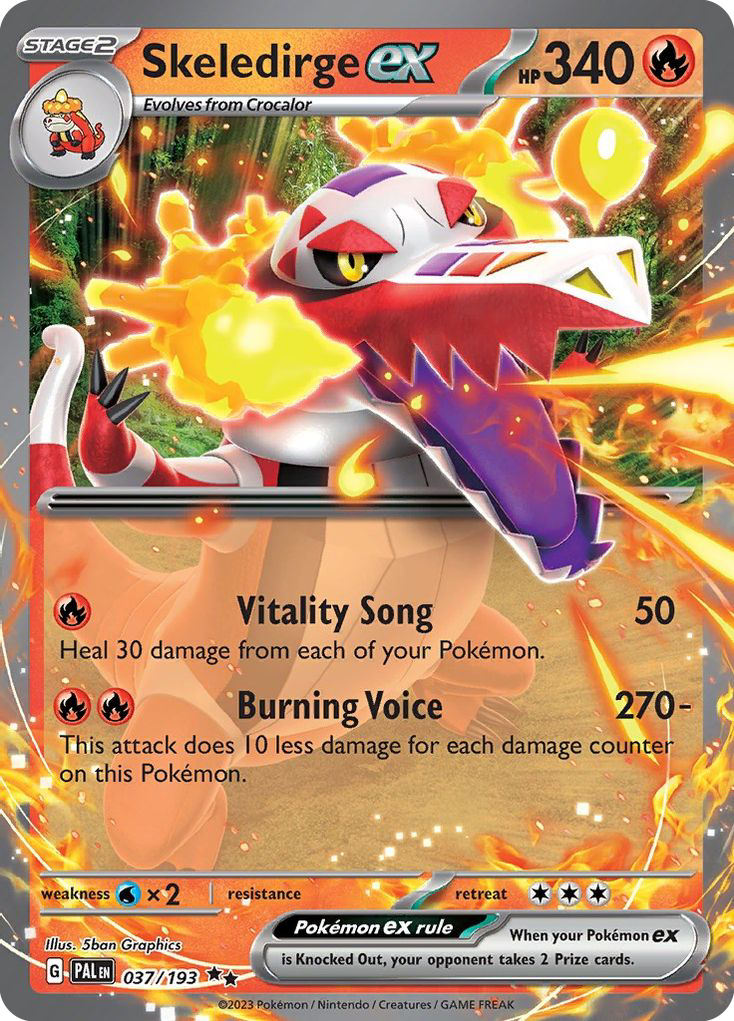 Skeledirge ex - Paldea Evolved - 037