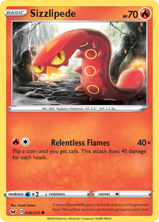 Sizzlipede - Sword & Shield - 038