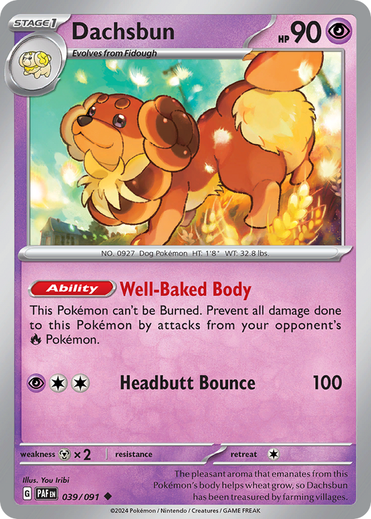 Dachsbun - Paldean Fates - 039