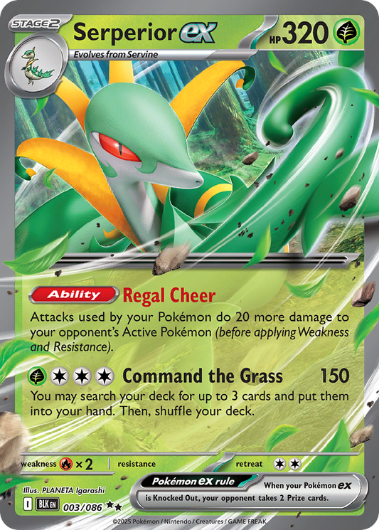 Serperior ex - Black Bolt - 003