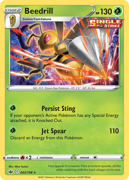 Beedrill - Chilling Reign - 003