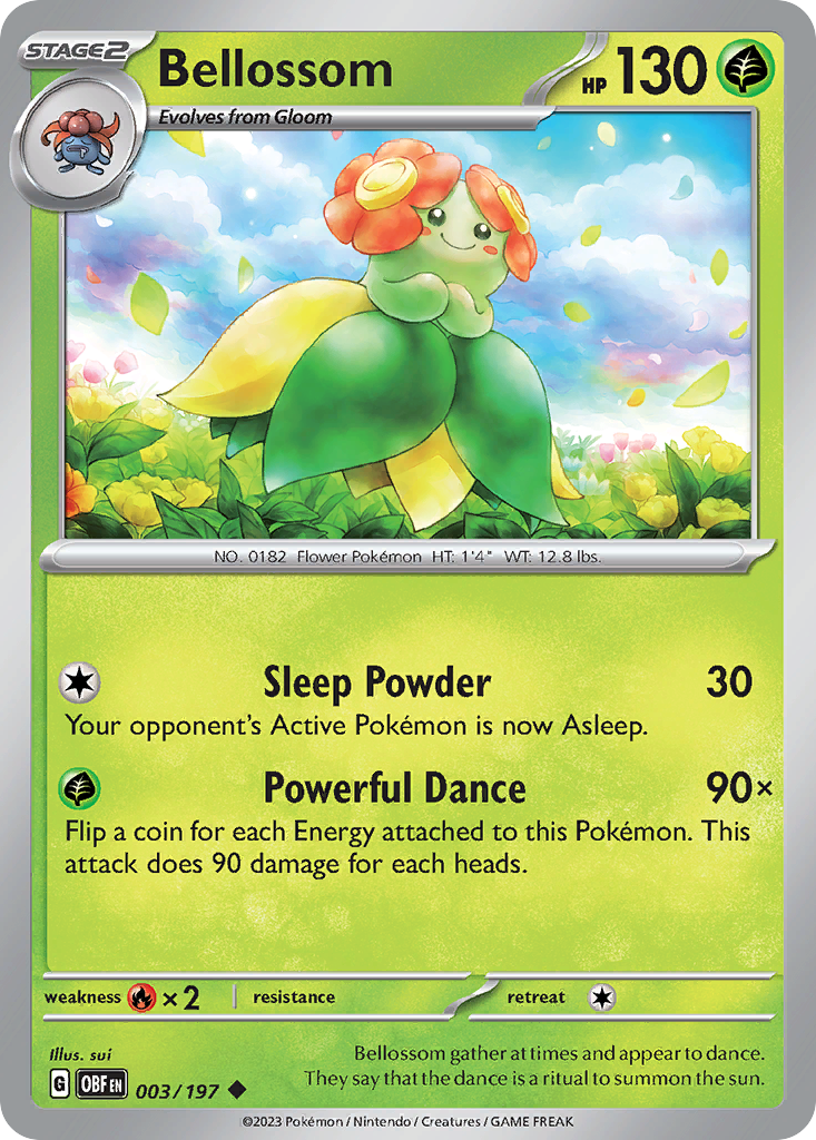 Bellossom - Obsidian Flames - 003