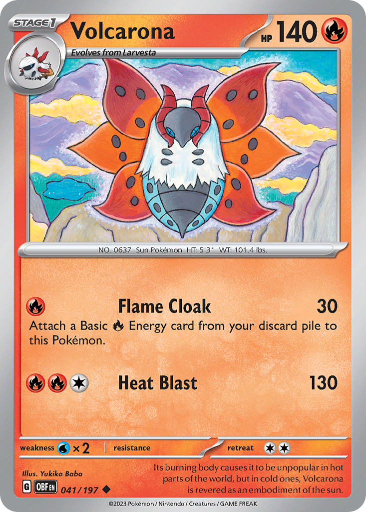 Volcarona - Obsidian Flames - 041