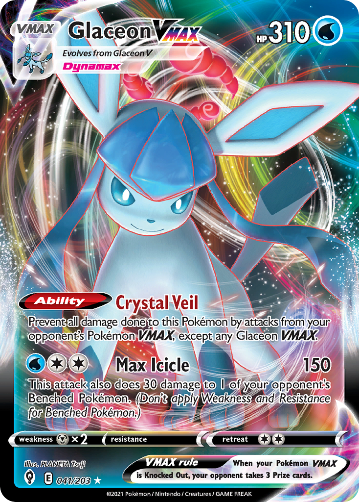 Glaceon VMAX - Evolving Skies - 041