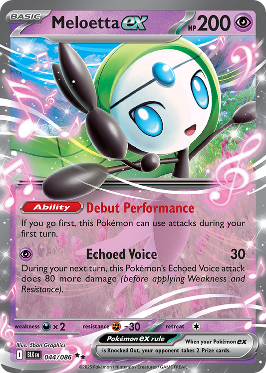 Meloetta ex - Black Bolt - 044