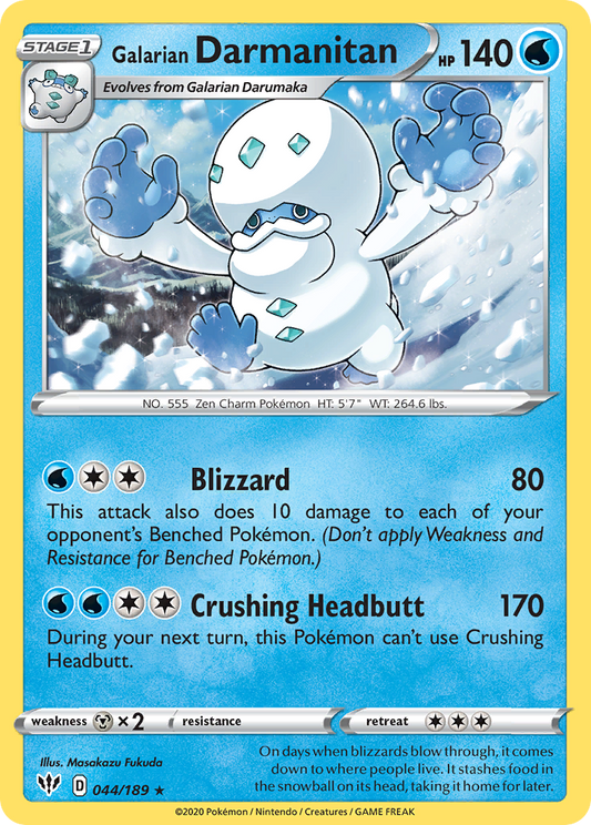 Galarian Darmanitan - Darkness Ablaze - 044