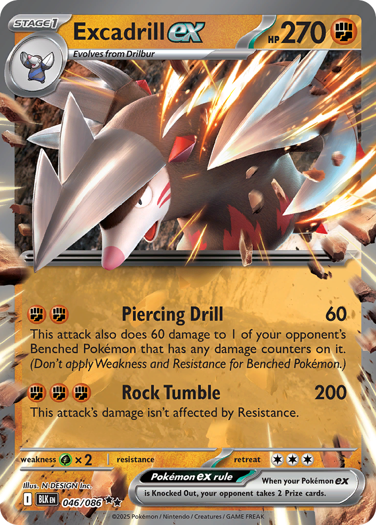 Excadrill ex - Black Bolt - 046