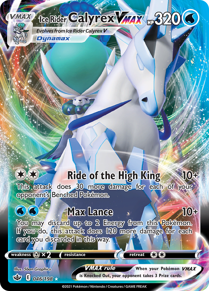 Ice Rider Calyrex VMAX - Chilling Reign - 046