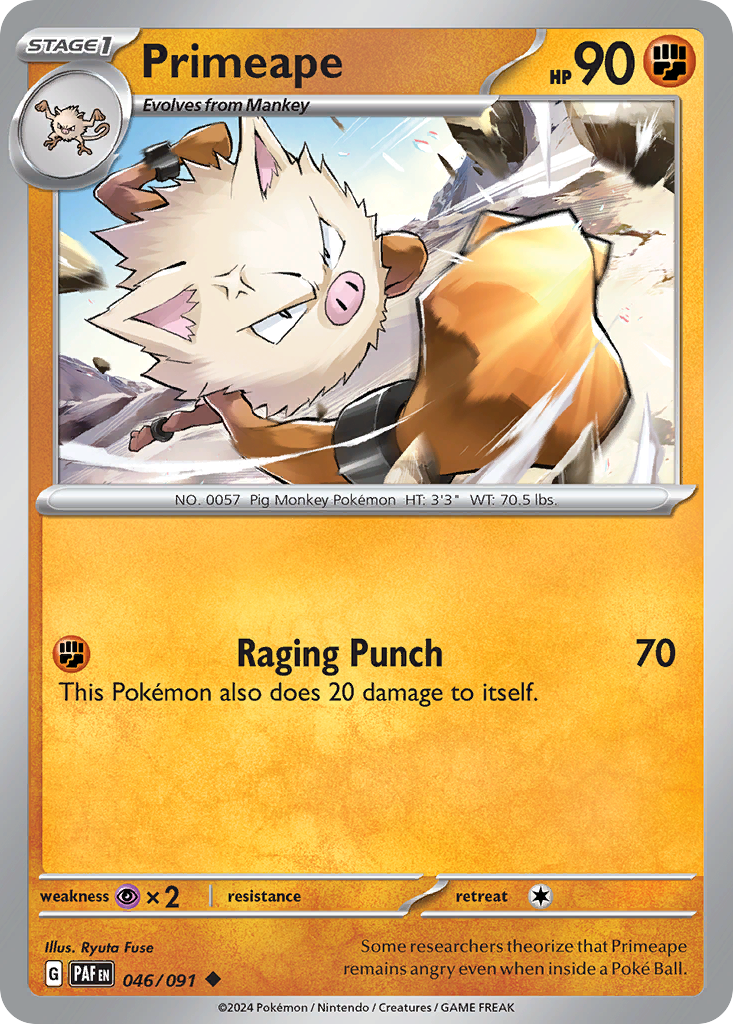 Primeape - Paldean Fates - 046