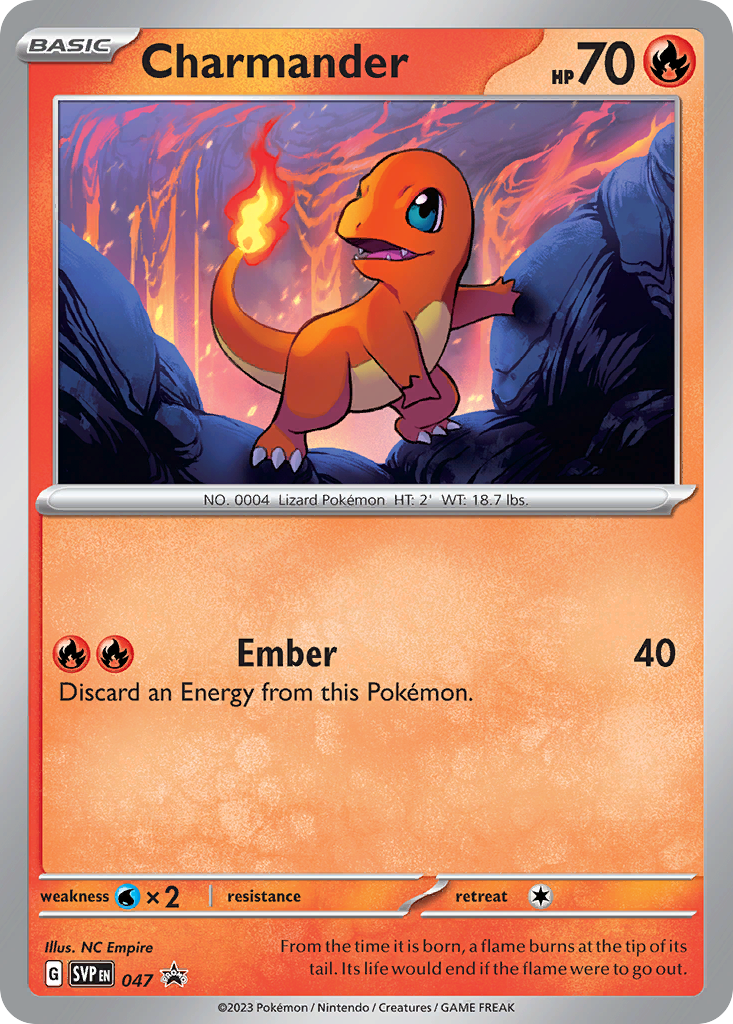 Charmander - Scarlet & Violet Black Star Promos - 047
