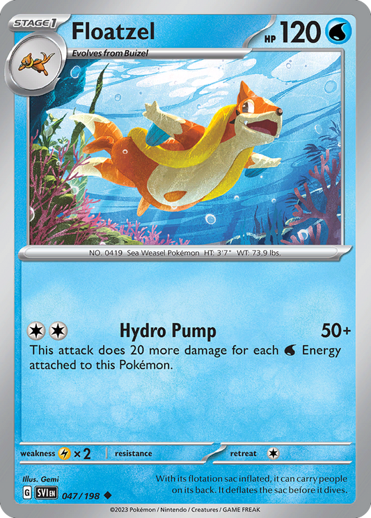 Floatzel - Scarlet & Violet - 047