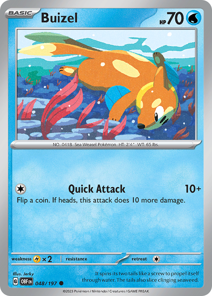 Buizel - Obsidian Flames - 048