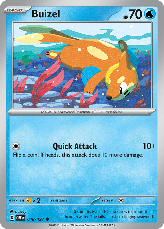 Buizel - Obsidian Flames - 048