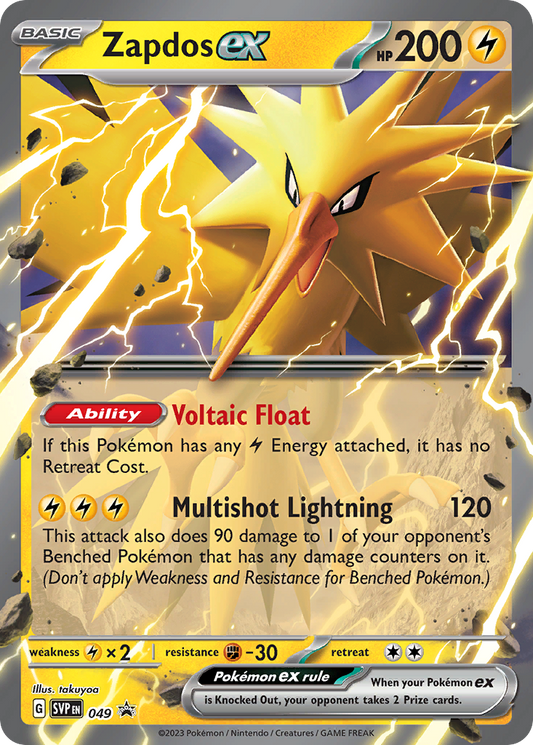 Zapdos ex - Scarlet & Violet Black Star Promos - 049