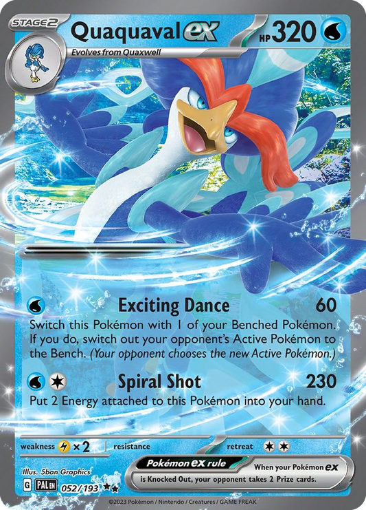 Quaquaval ex - Paldea Evolved - 052