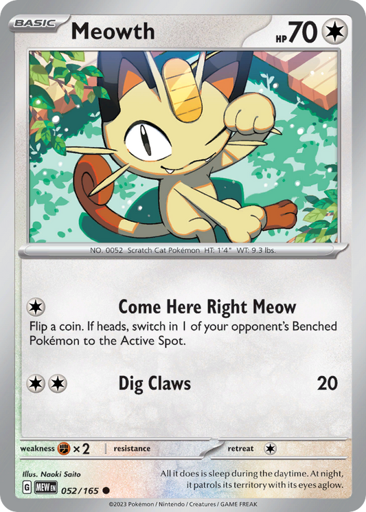 Meowth - 151 - 052