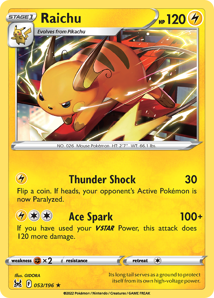 Raichu - Lost Origin - 053