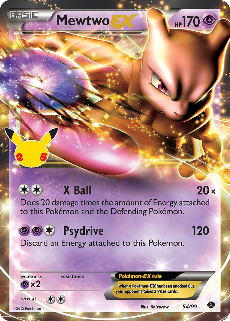Mewtwo-EX - Celebrations: Classic Collection - 054