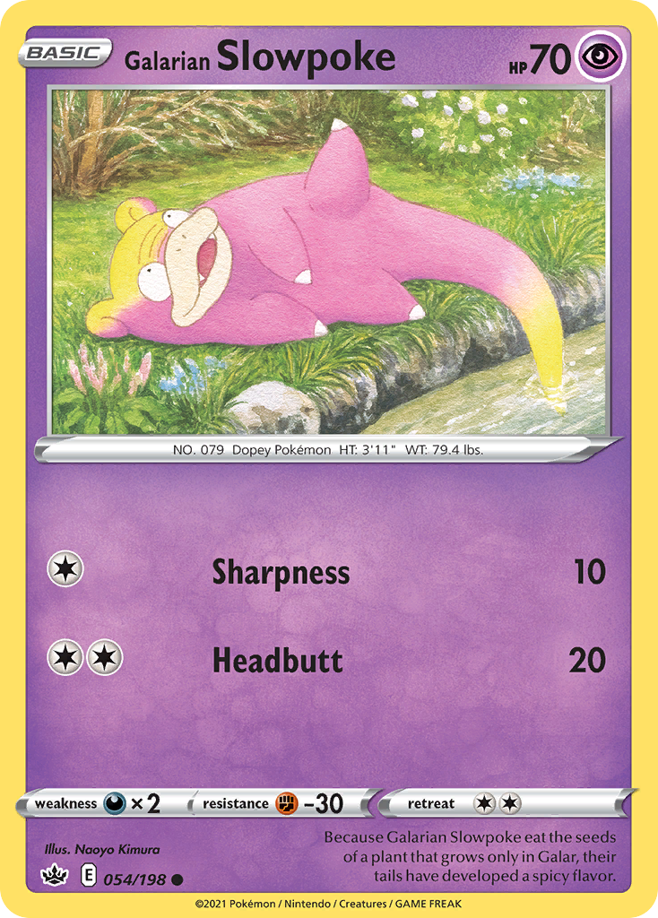 Galarian Slowpoke - Chilling Reign - 054