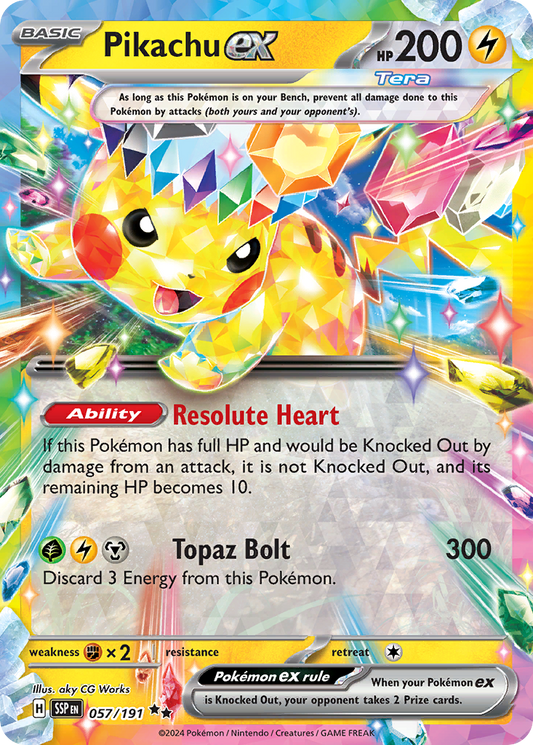 Pikachu ex - Surging Sparks - 057