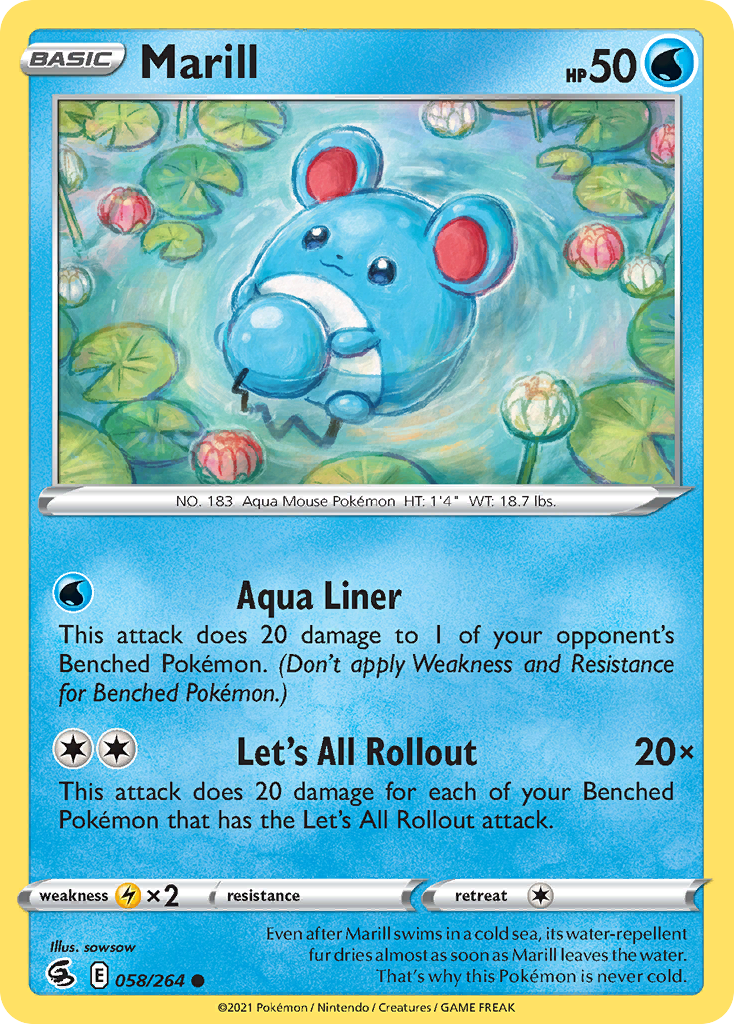 Marill - Fusion Strike - 058