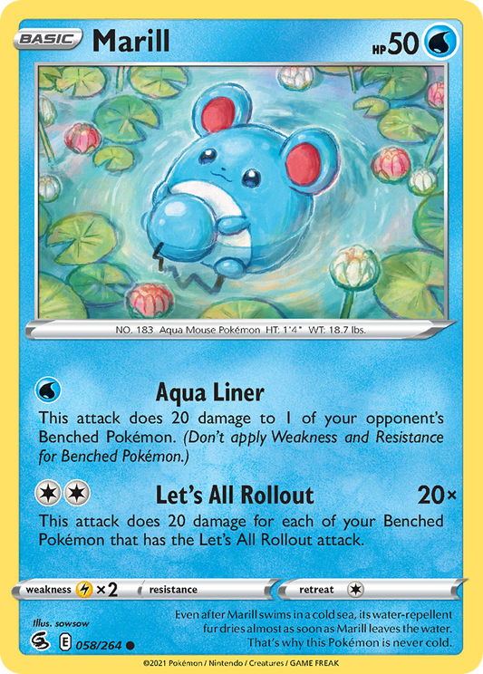 Marill - Fusion Strike - 058