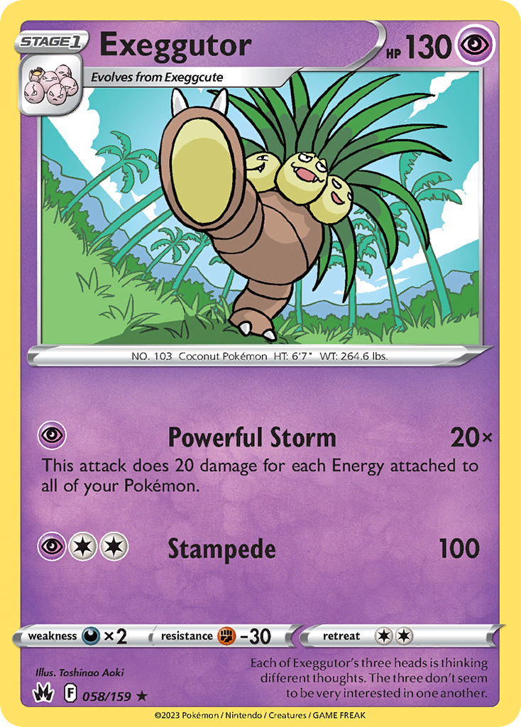 Exeggutor - Crown Zenith - 058