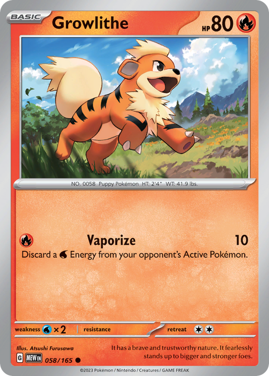 Growlithe - 151 - 058