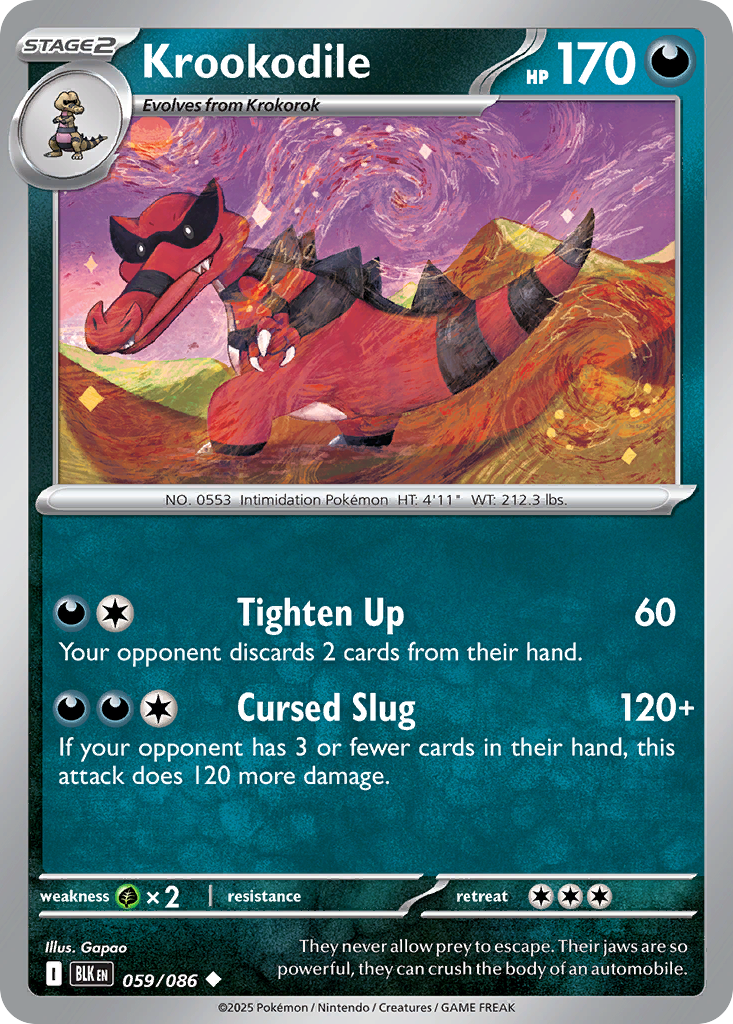 Krookodile - Black Bolt - 059