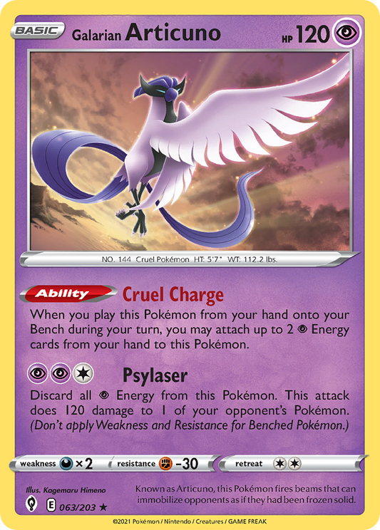 Galarian Articuno - Evolving Skies - 063
