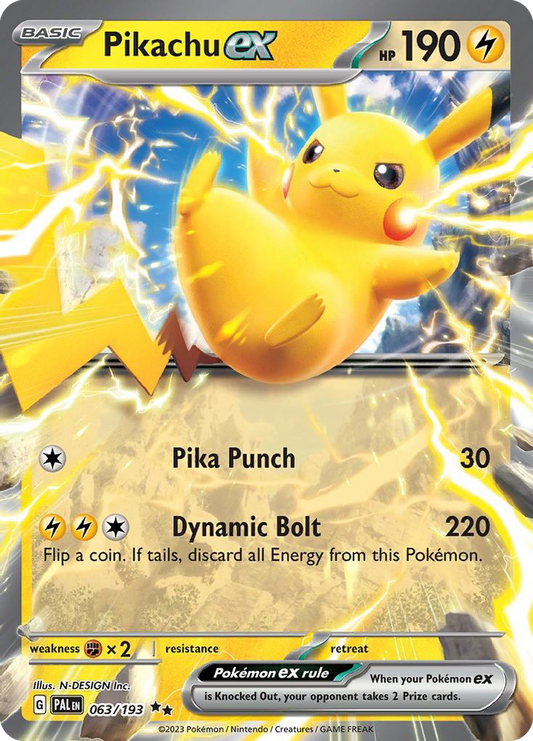 Pikachu ex - Paldea Evolved - 063