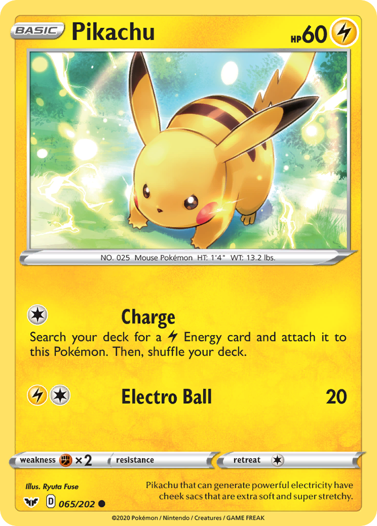 Pikachu - Sword & Shield - 065