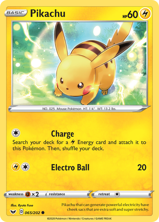 Pikachu - Sword & Shield - 065