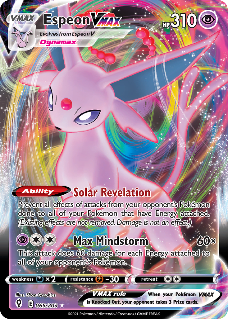 Espeon VMAX - Evolving Skies - 065