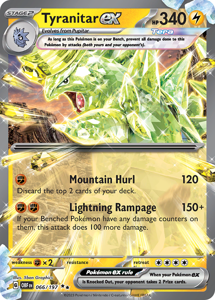 Tyranitar ex - Obsidian Flames - 066