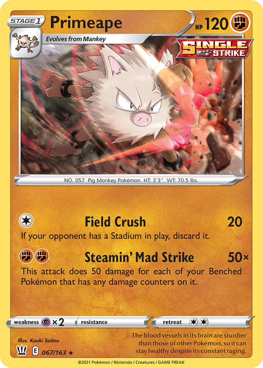 Primeape - Battle Styles - 067