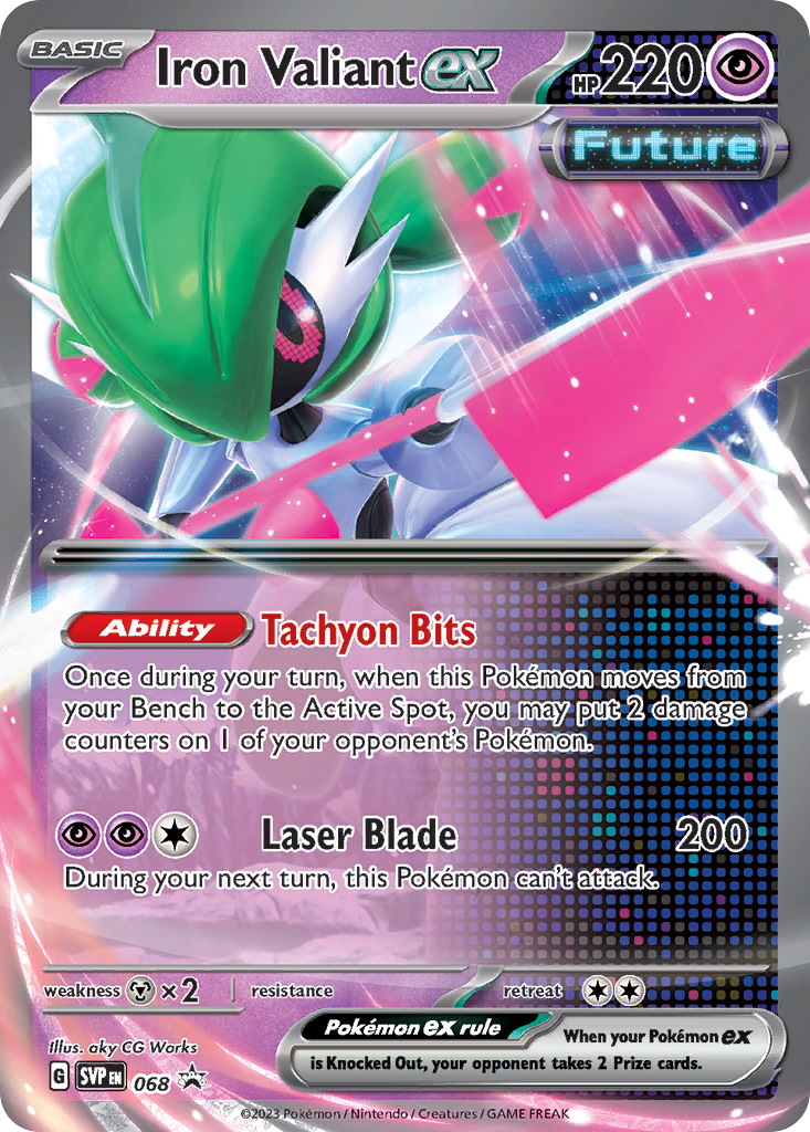 Iron Valiant ex - Scarlet & Violet Black Star Promos - 068