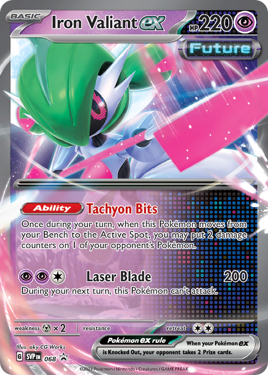 Iron Valiant ex - Scarlet & Violet Black Star Promos - 068