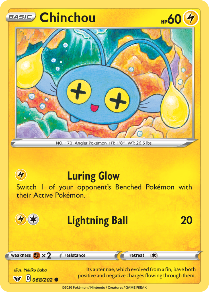Chinchou - Sword & Shield - 068