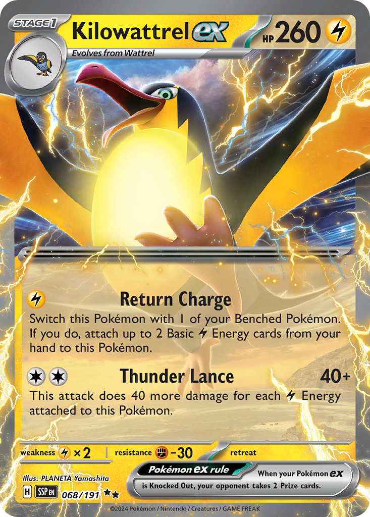 Kilowattrel ex - Surging Sparks - 068